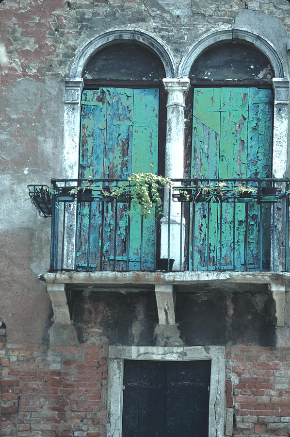 Weathered Venice Porch Photograph by Tom Wurl