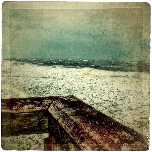 Instagrammer Photograph - Weathered Waves - Still Pounding My by Photography By Boopero