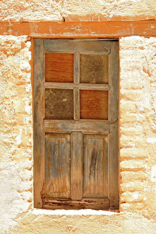 WEATHERED WINDOW Mineral de Pozos Mexico Photograph by John  Mitchell