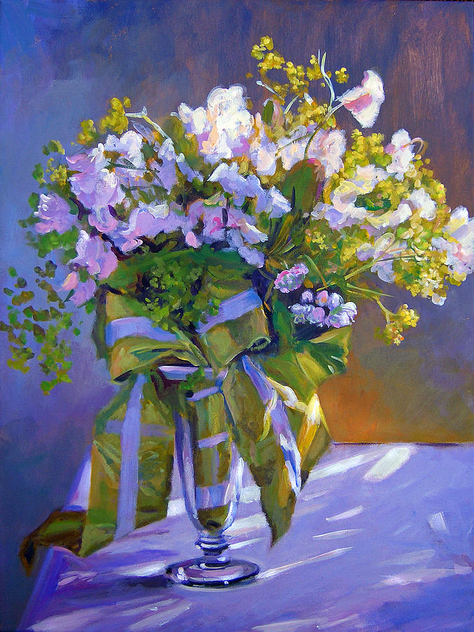 Wedding Bouquet Painting by David Lloyd Glover