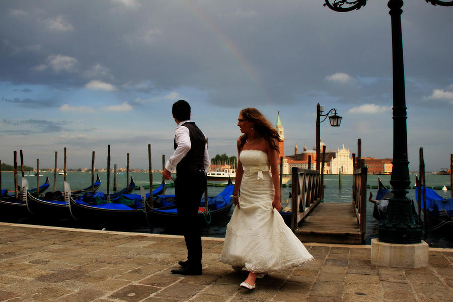 Wedding In Venice Photograph by Andrew Fare