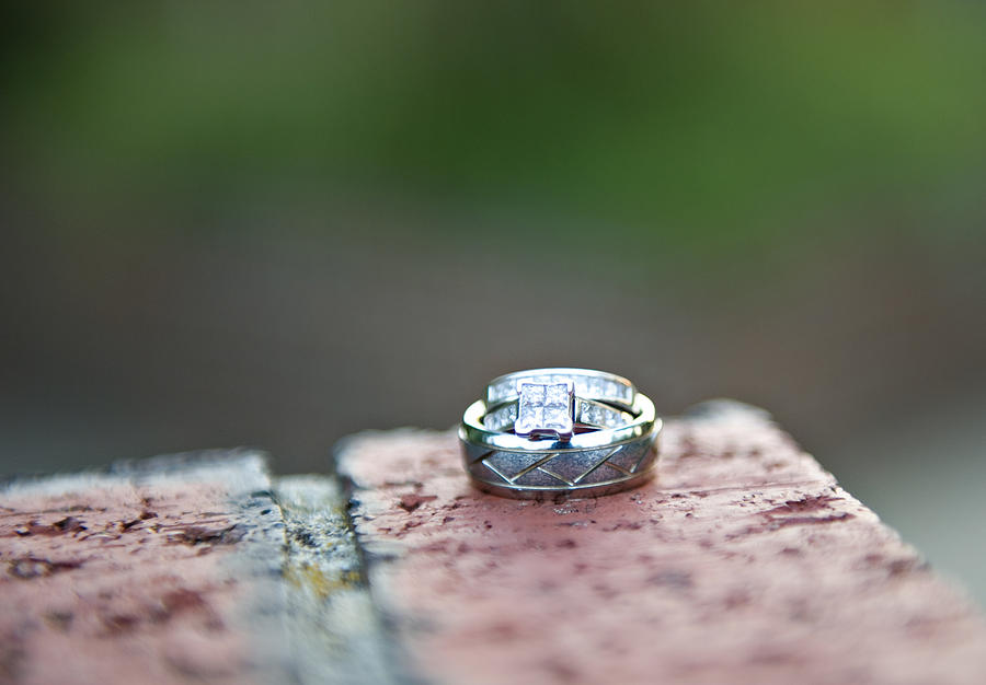 Jewelry Photograph - Wedding Rings by Malania Hammer