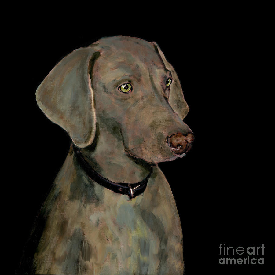 Weimaraner Painting by Dale Moses