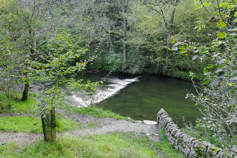 Weir Below Lovers Leap - Dovedale Photograph by Rod Johnson