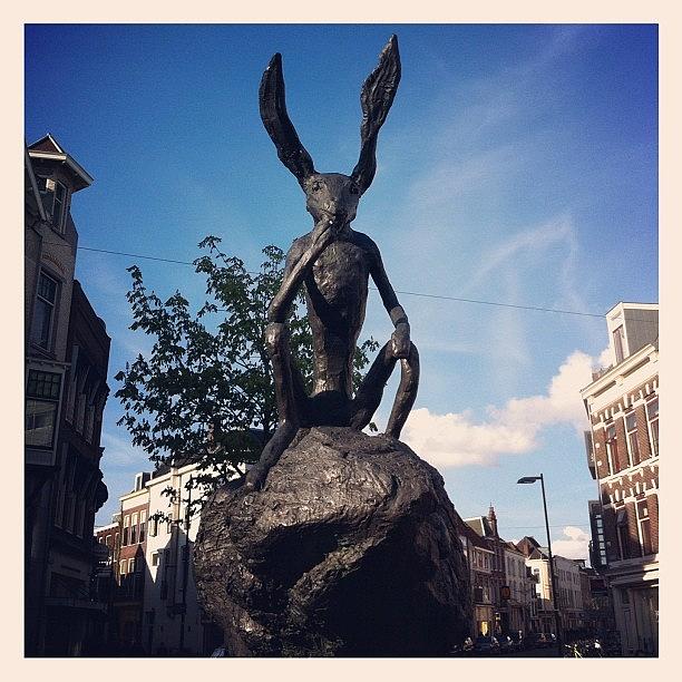 Animal Photograph - Weird Rabbit #statue #rabbit #bunny by Sebastiaan Van der Graaf