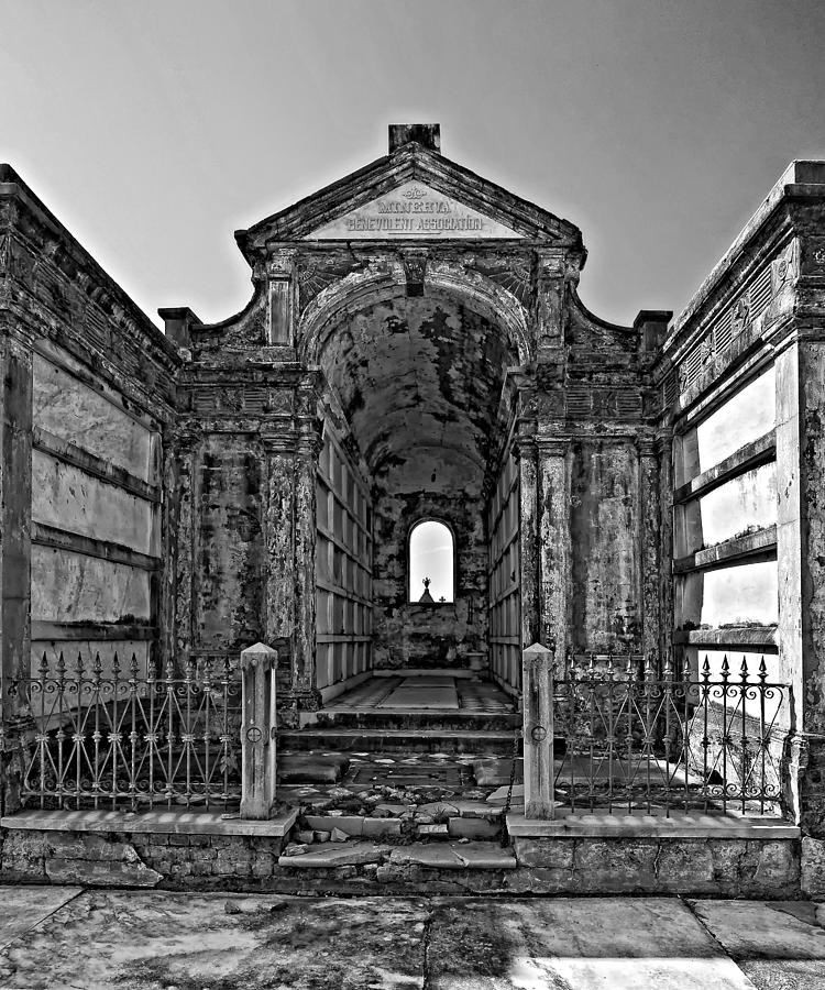 New Orleans Photograph - Welcome to Eternity monochrome by Steve Harrington