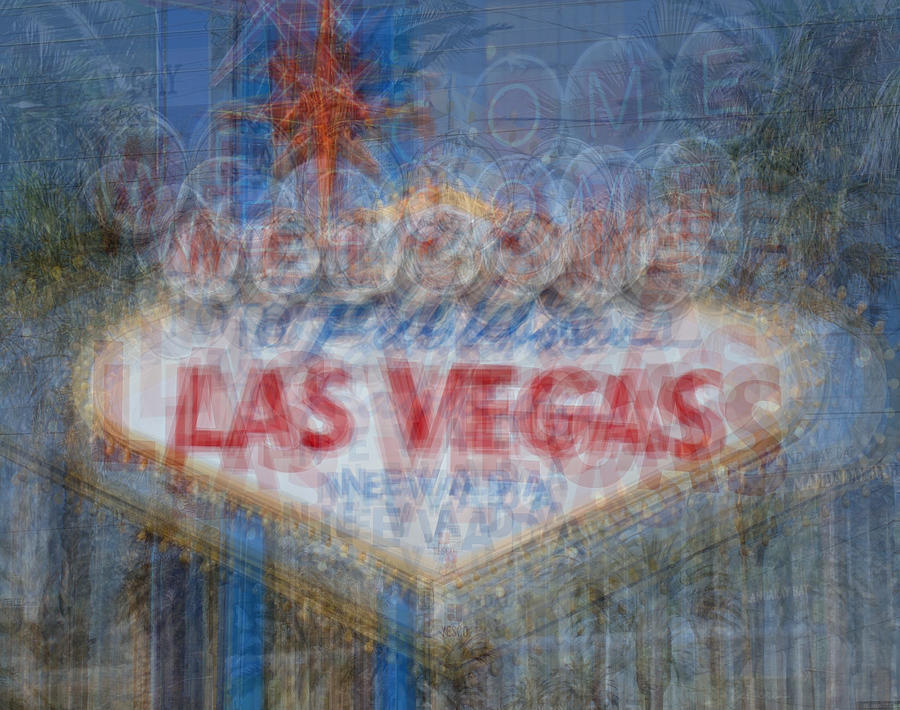 Welcome to fabulous Las Vegas sign Digital Art by Denis Bouchard | Fine ...