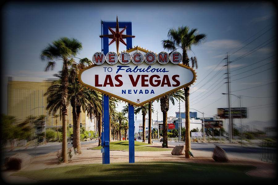 Vintage Photograph - Welcome To Las Vegas Series Color Holga by Ricky Barnard