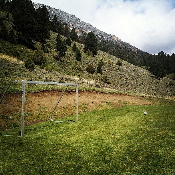 Welcome To The Big Sky Pickup Soccer Photograph by Chris Davis