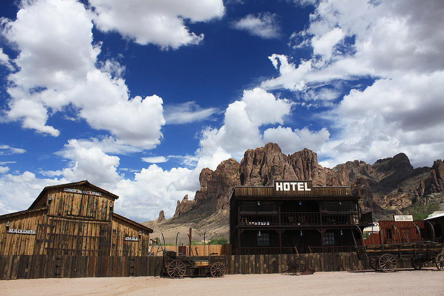 Welcome to the Hotel Superstitions Photograph by Gary Kaylor