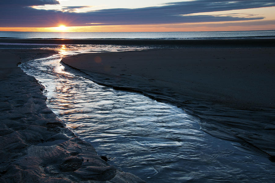Wells Beach Maine Sunrise Photograph by Glenn Gordon