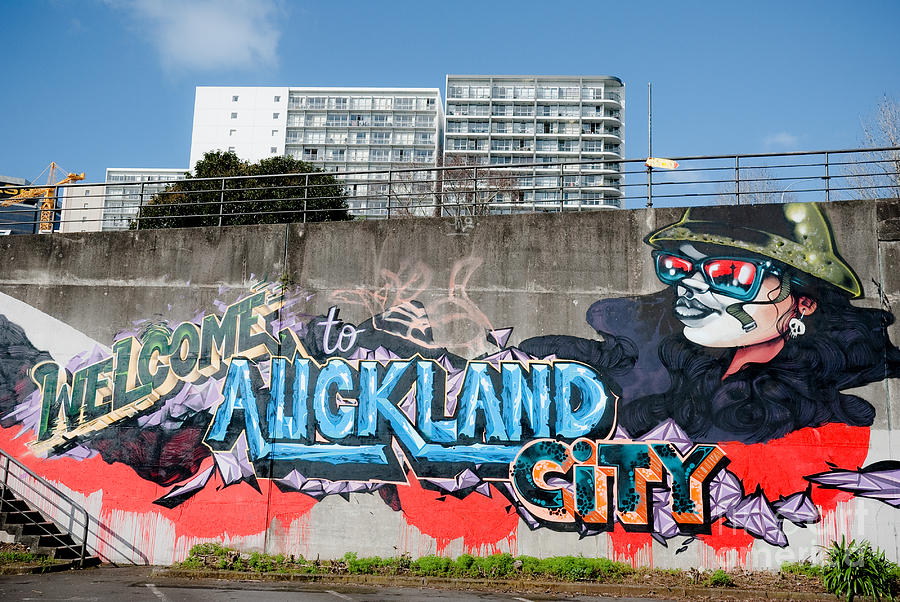 Welsome to Auckland City Painting by Yurix Sardinelly