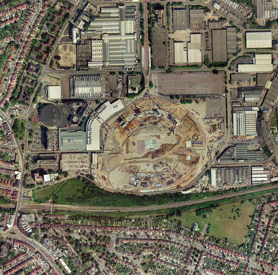 London Photograph - Wembley Stadium Being Rebuilt, 2003 by Getmapping Plc