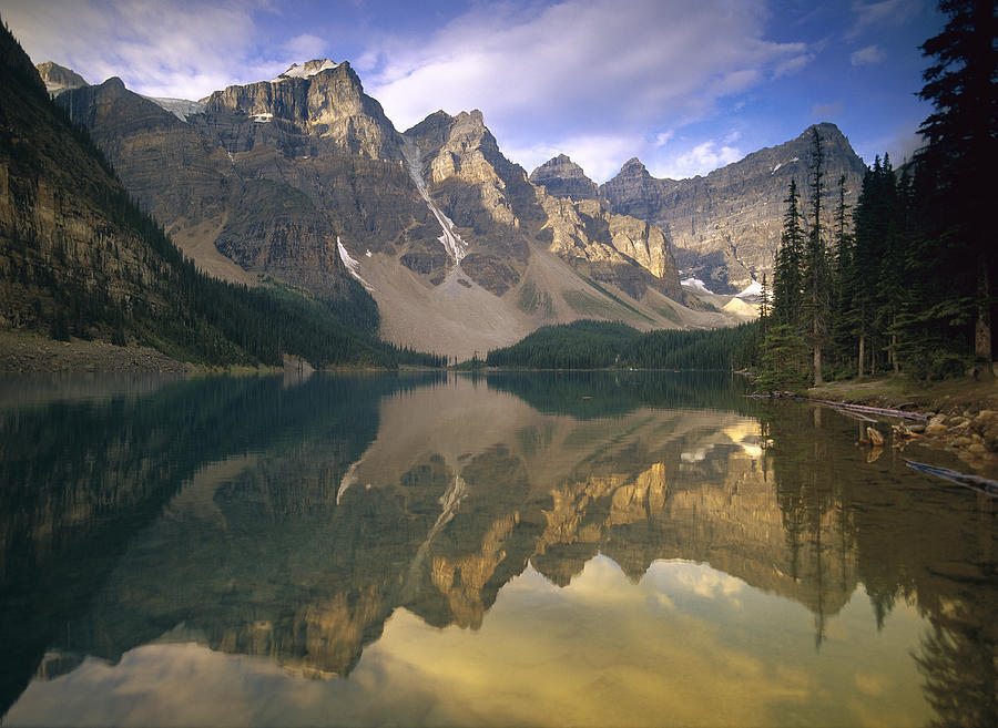 Wenkchemna Peaks And Moraine Lake Banff Photograph by Tim Fitzharris