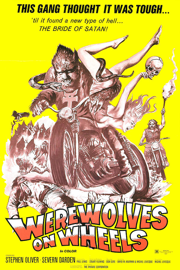 Werewolves On Wheels, Poster, 1971 Photograph by Everett