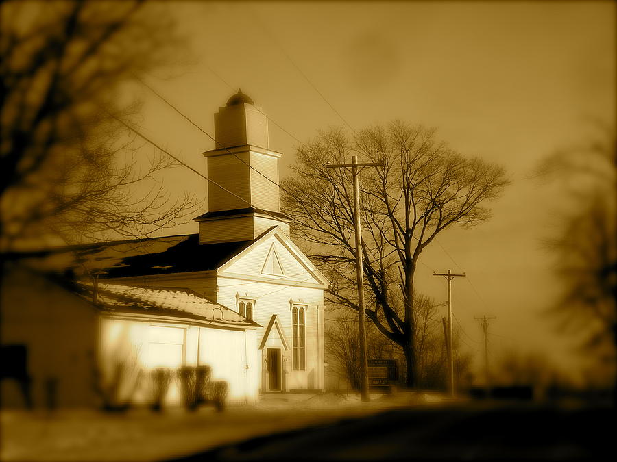 Landscape Photograph - West Barre Church by Arthur Barnes