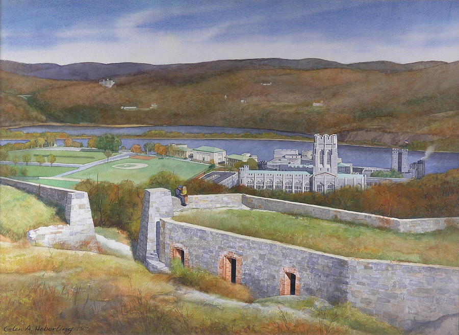West Point Painting - West Point From Fort Putnam  by Glen Heberling