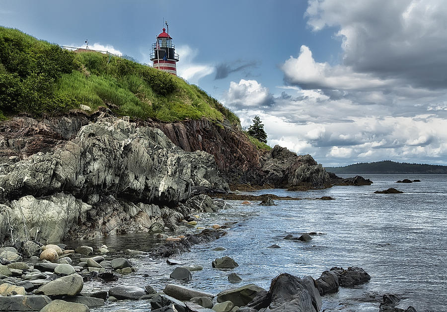 West Quoddy Lighthouse Photograph by Wade Aiken