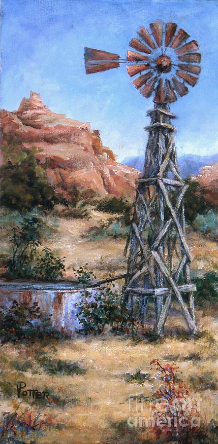 West Texas and Beyond Painting by Virginia Potter