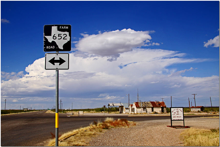 Landscape Photograph - West Texas Crossroads by Chet King