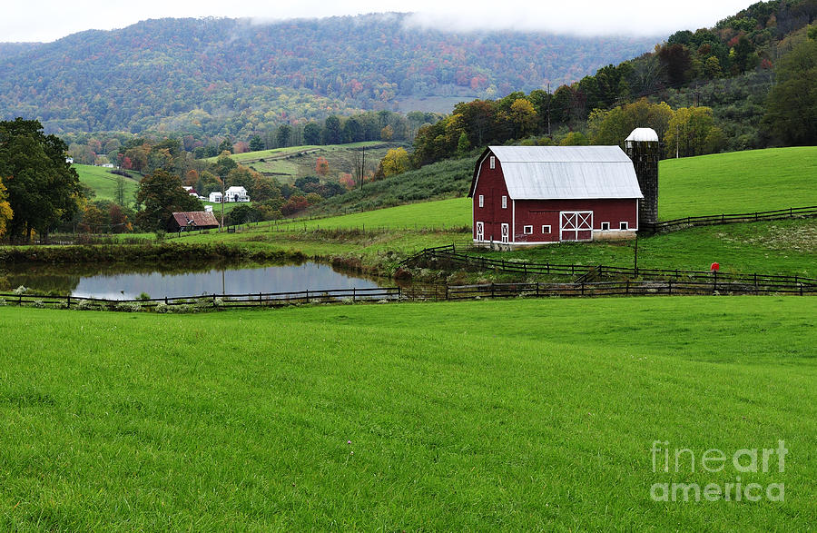 Farm Photograph - West Virginia Red Barn by Thomas R Fletcher