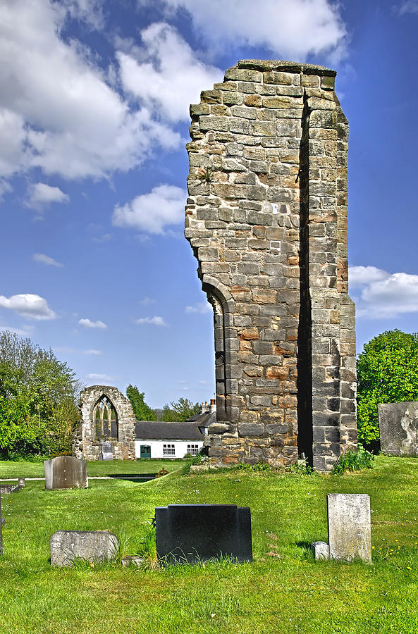 West Wall Remains - Ticknall Old Church Photograph by Rod Johnson