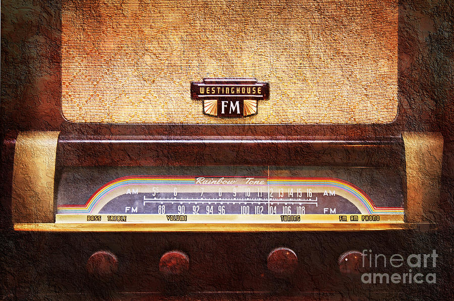 Westinghouse FM Rainbow Tone Radio Photograph by Andee Design