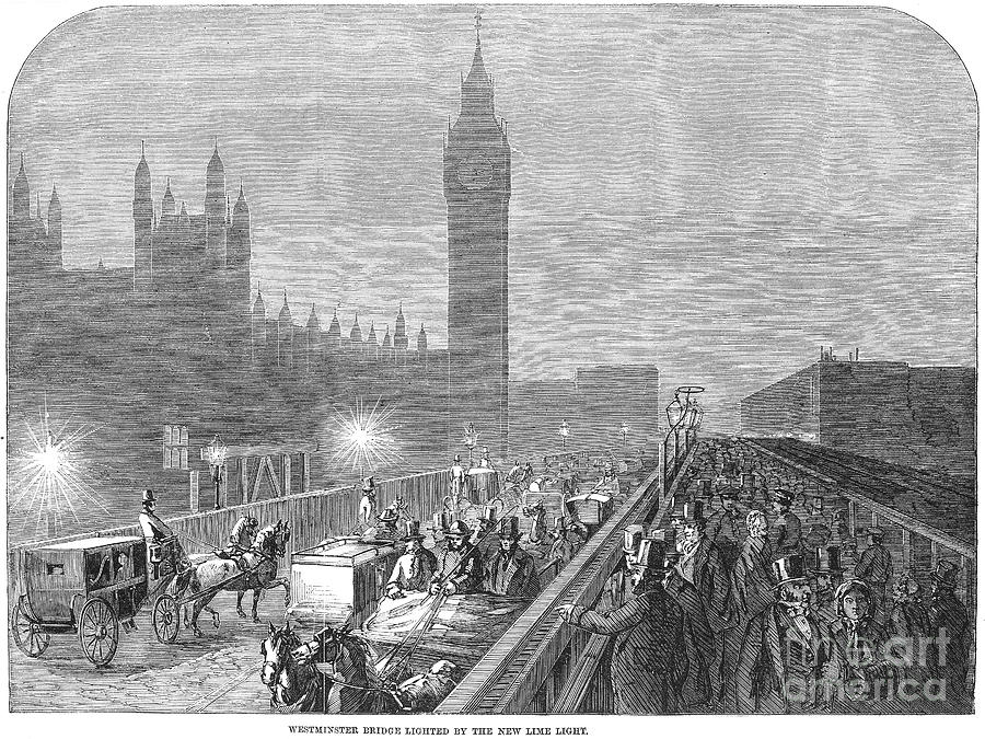 Westminster Bridge, 1860 Photograph by Granger