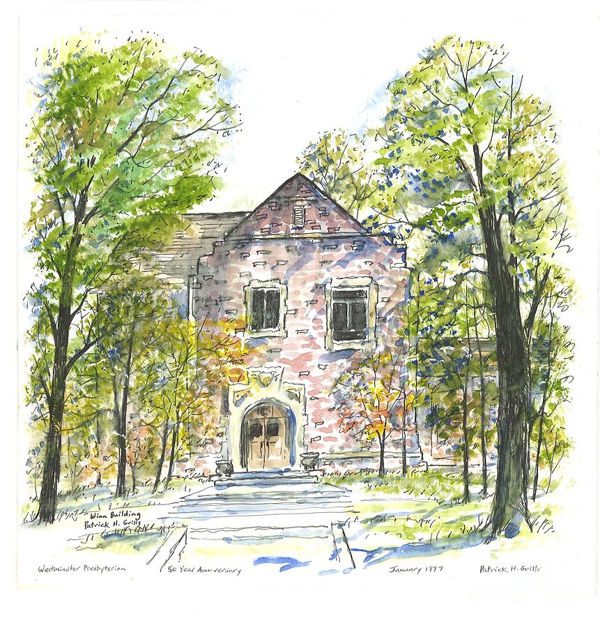 Westminster Presbyterian Church Winn Building Painting by Patrick Grills