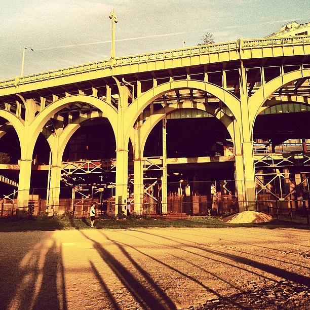 Baseball Photograph - Westside Highway Arches Above The by Arnab Mukherjee