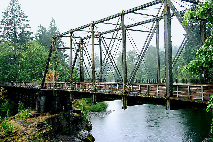 Wet Bridge Photograph by Barbara Black - Fine Art America