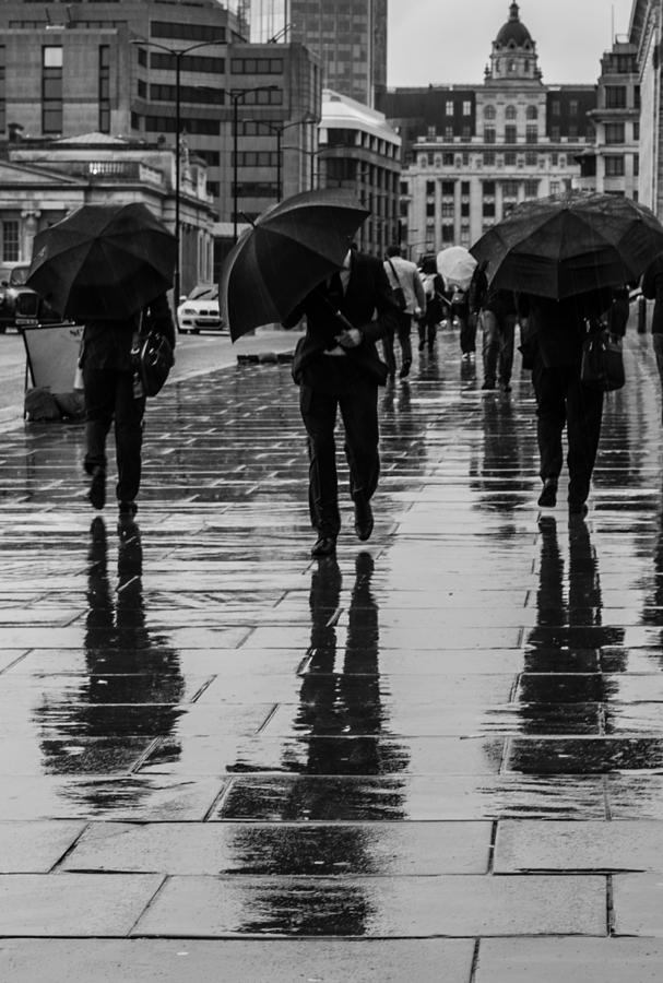 Wet in the City Photograph by Dawn OConnor