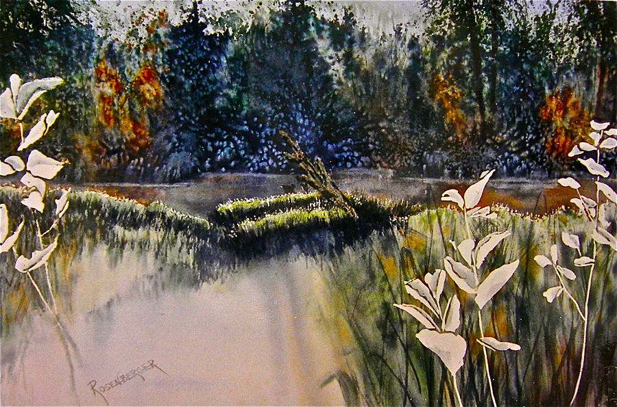 Wetlands Painting by Carolyn Rosenberger