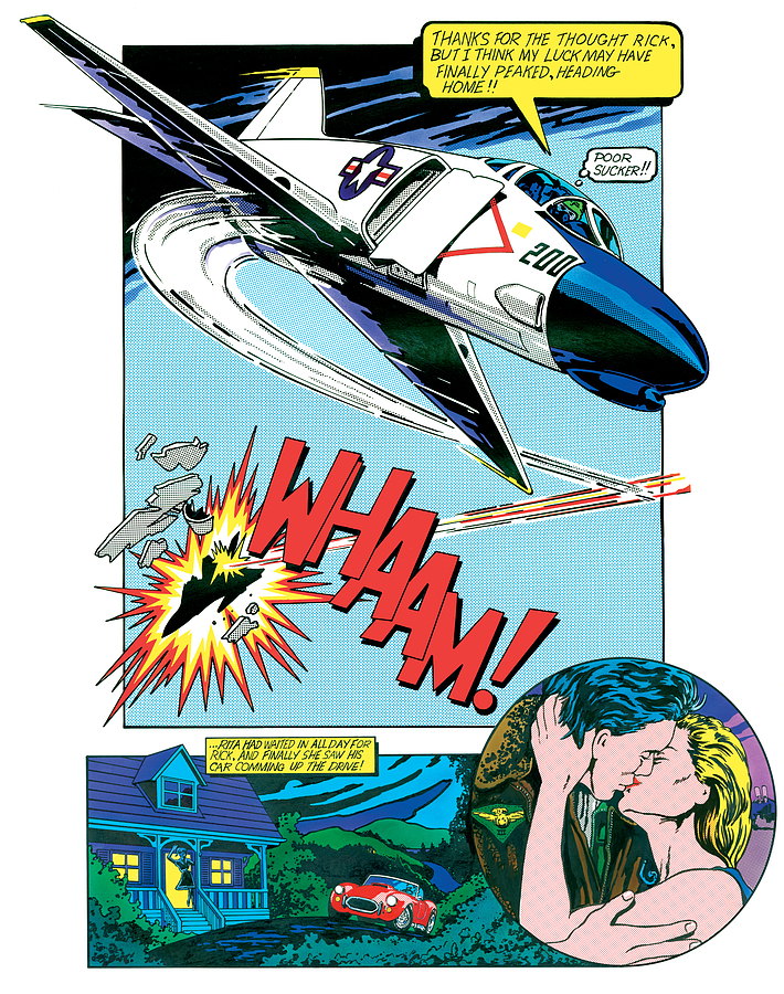 Airplane Photograph - WHAAM and Kiss by MGL Meiklejohn Graphics Licensing