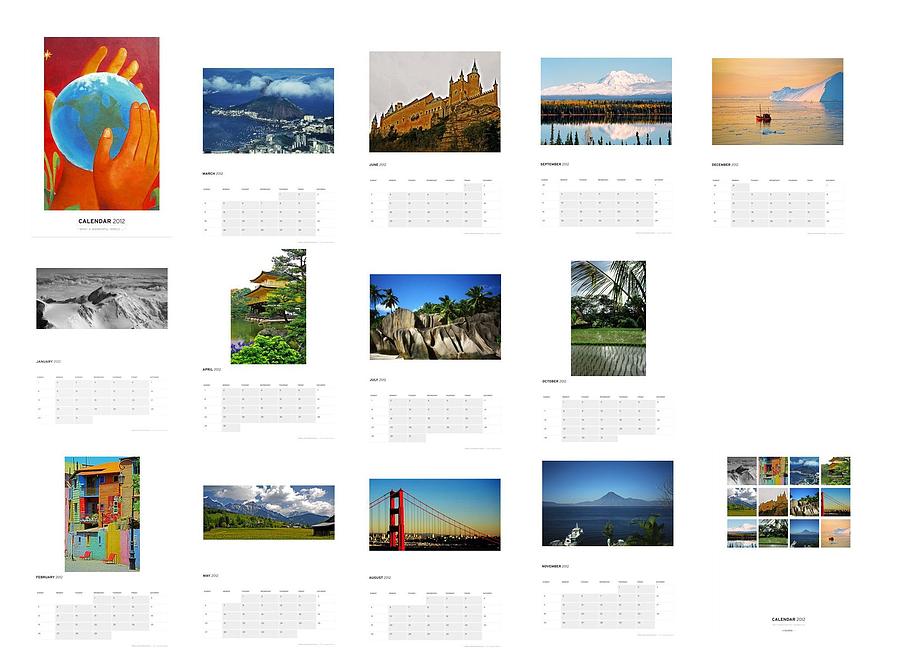 What a Wonderful World Calendar 2012 Photograph by Juergen Weiss