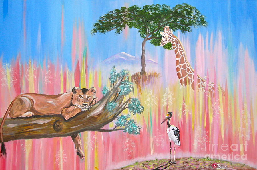 What Africa Painting by Phyllis Kaltenbach