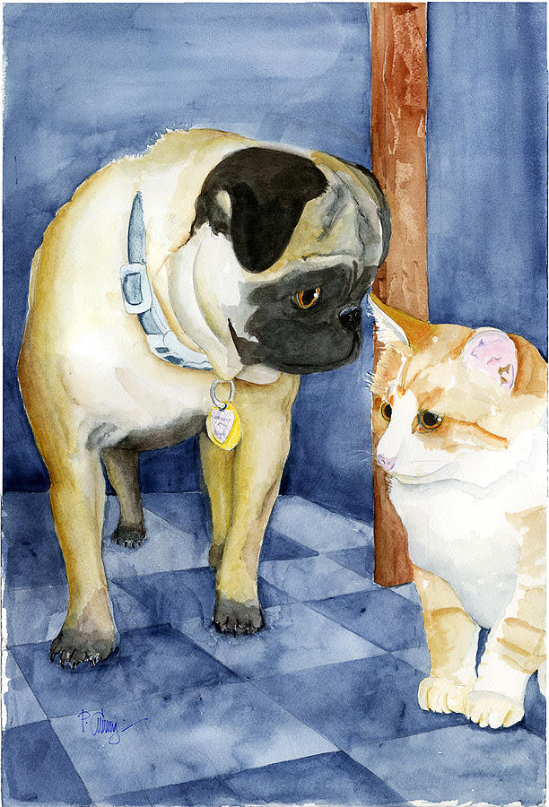 Animal Painting - What do you mean you cant bark? by Paul Cummings