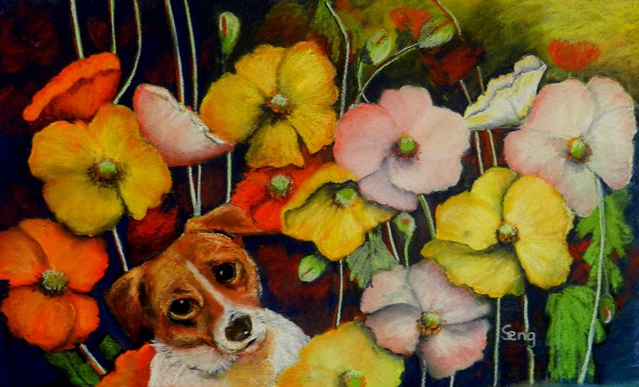 Flower Painting - What Hole? by Sandra Sengstock-Miller
