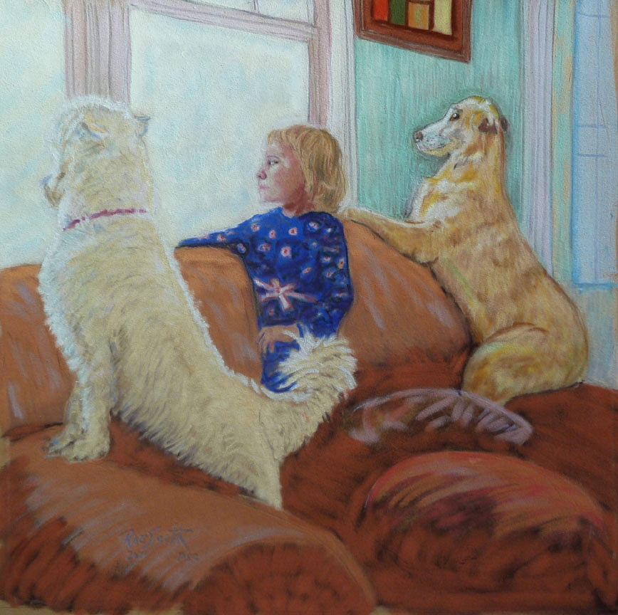 Whats out there Pastel by Rae  Smith PSC