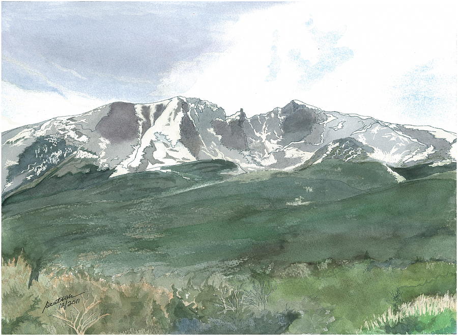Wheeler Peak - July Fourth Painting by Joel Deutsch
