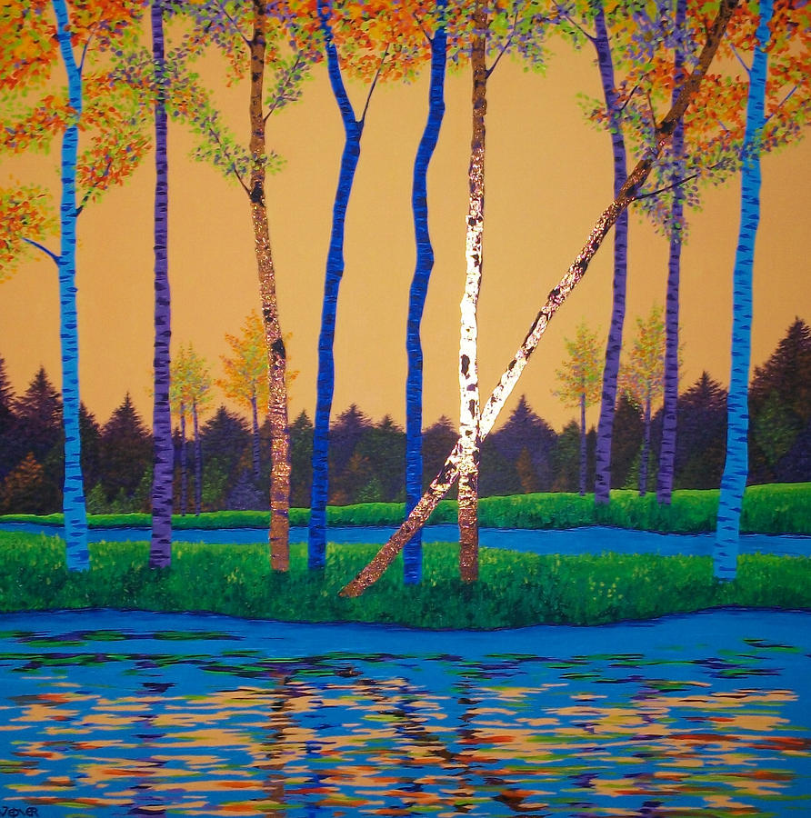 When Autumn Leaves Painting by Randall Weidner