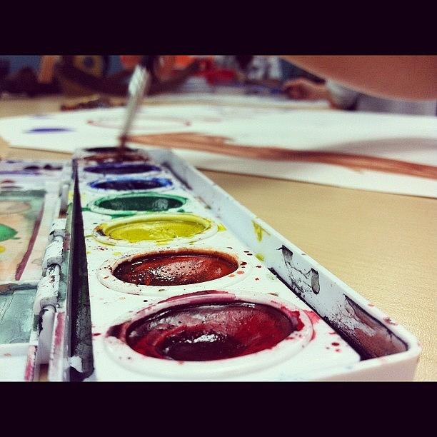 Paintbrush Still Life Photograph - When In Doubt Paint! #paint #art #class by Jaissa Price