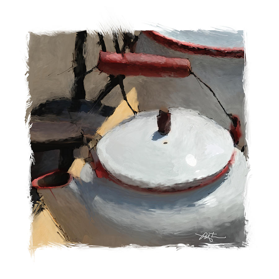 When You  Reach The Boiling Point Have A Cup Of T Painting by Bob Salo