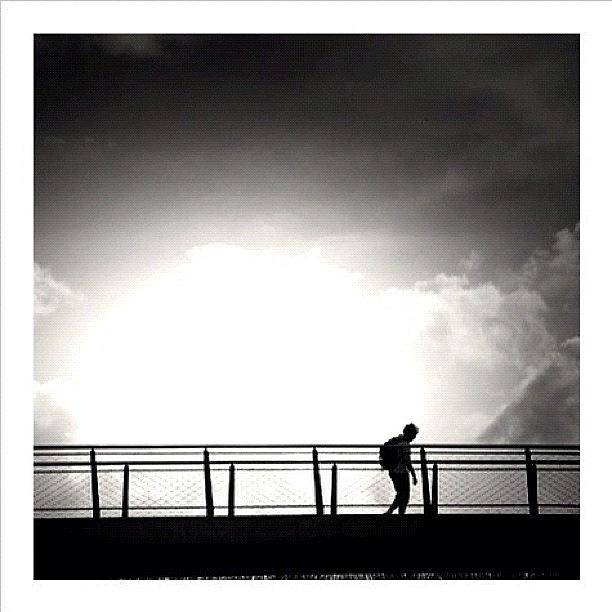 Bridge Photograph - Where Am I Going? by Robbert Ter Weijden