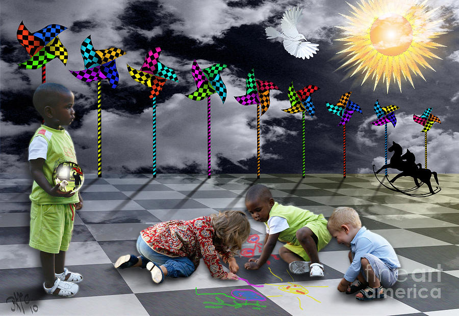 Fantasy Digital Art - Where Do The Children Play? by Rosa Cobos