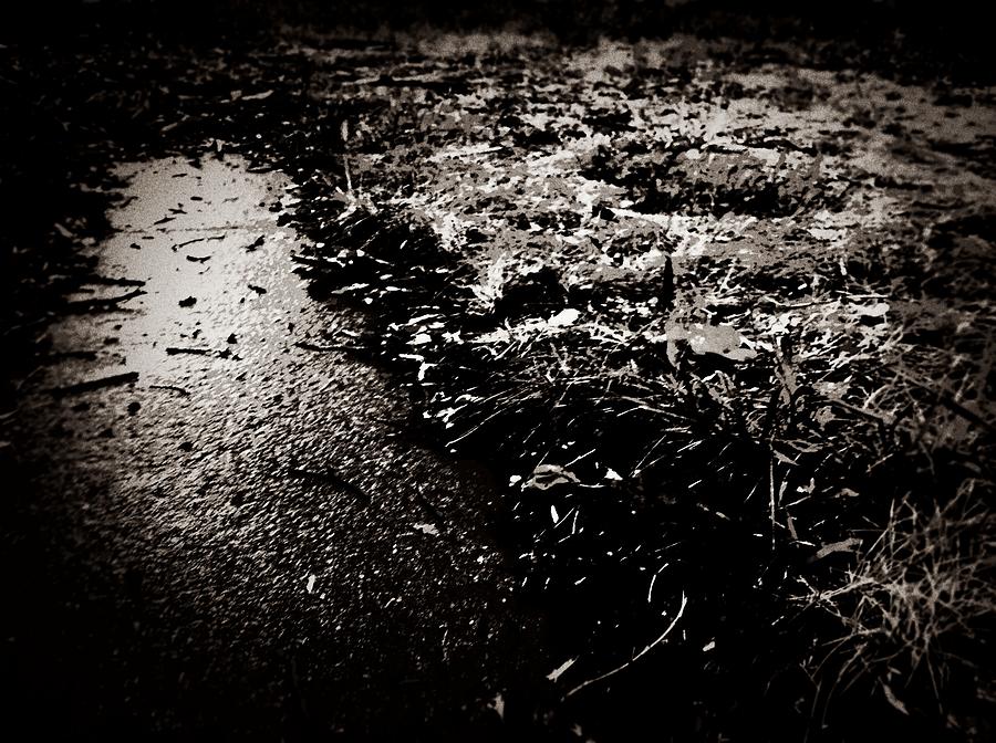 Black And White Photograph - Where the Sidewalk Ends by Rick Ryan