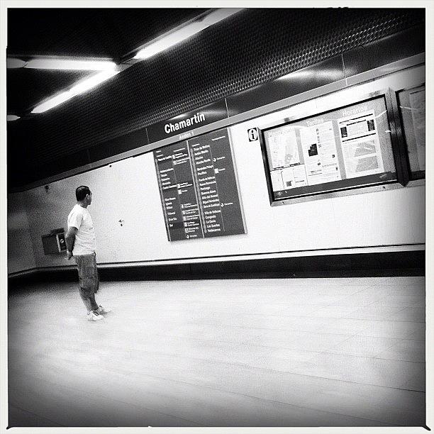 Blackandwhite Photograph - Where We Go? #inthesubway #metro by Geovanny Ardila