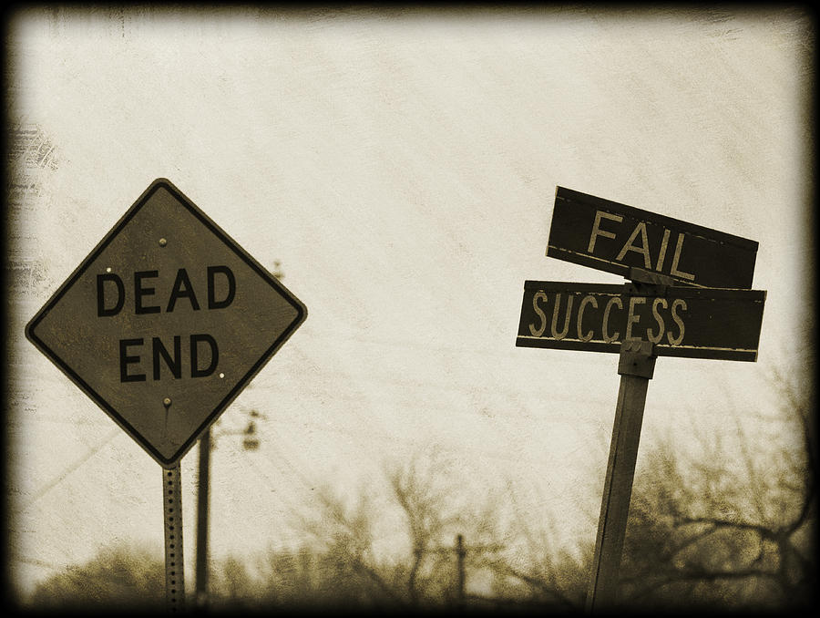 Sign Photograph - Which Road To Take by Ricky Barnard