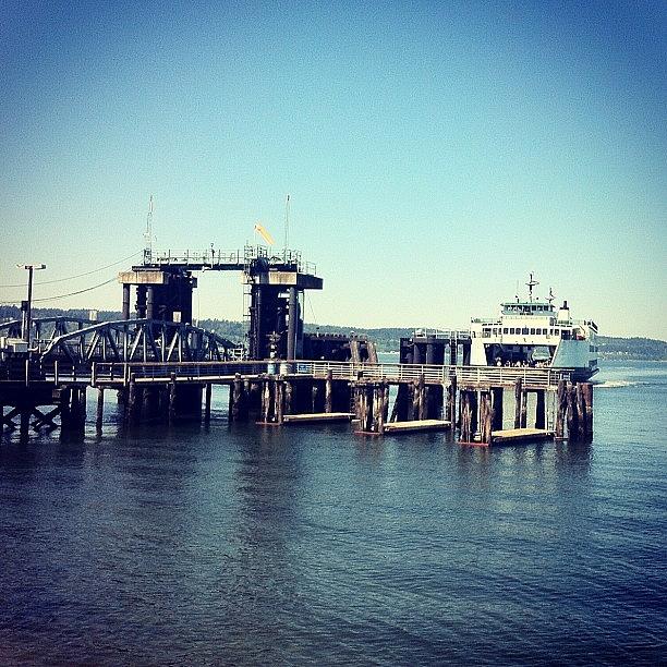 Seattle Photograph - Whidbey Island Ferry by Madeline Perez
