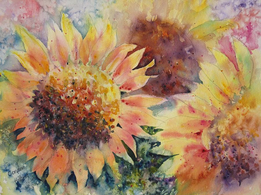 Whimsical Sunflowers by Corynne Hilbert